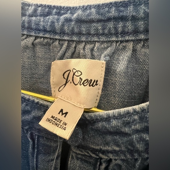 J Crew Indigo Button-Up Shift Dress, NEW - Picture 8 of 11